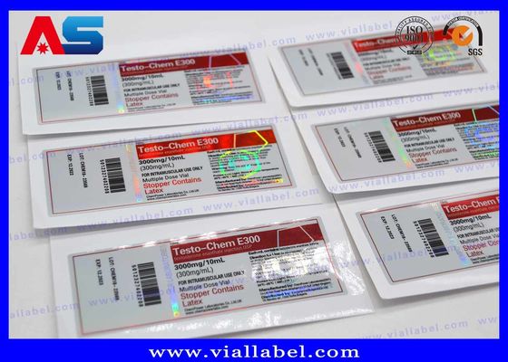 메마른 주입 병을 위해 약제 포장을 인쇄하는 Pharma 10ml 상표 홀로그램