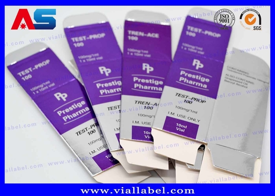 레이저 홀로그램 인쇄를 가진 크게 하는 주사 가능한 스테로이드 주문 Achat 스테로이드 10ml 작은 유리병 상자