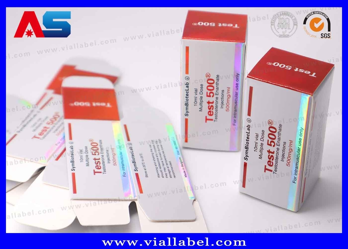 10ml 유리 병 상자 테스트 500: 의약품 응용을위한 고품질 포장 솔루션