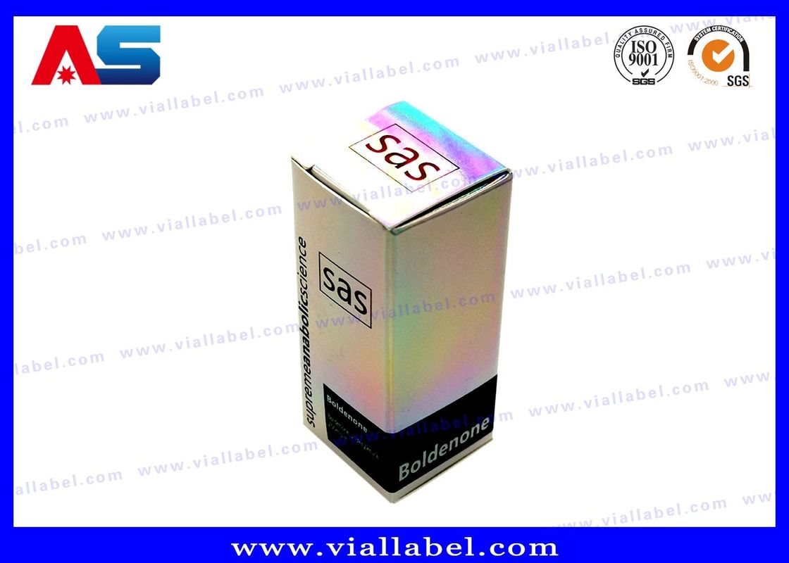 병용 상자 홀로그래픽 소형 10ml 병 상자 / 친환경 의약품 포장 상자