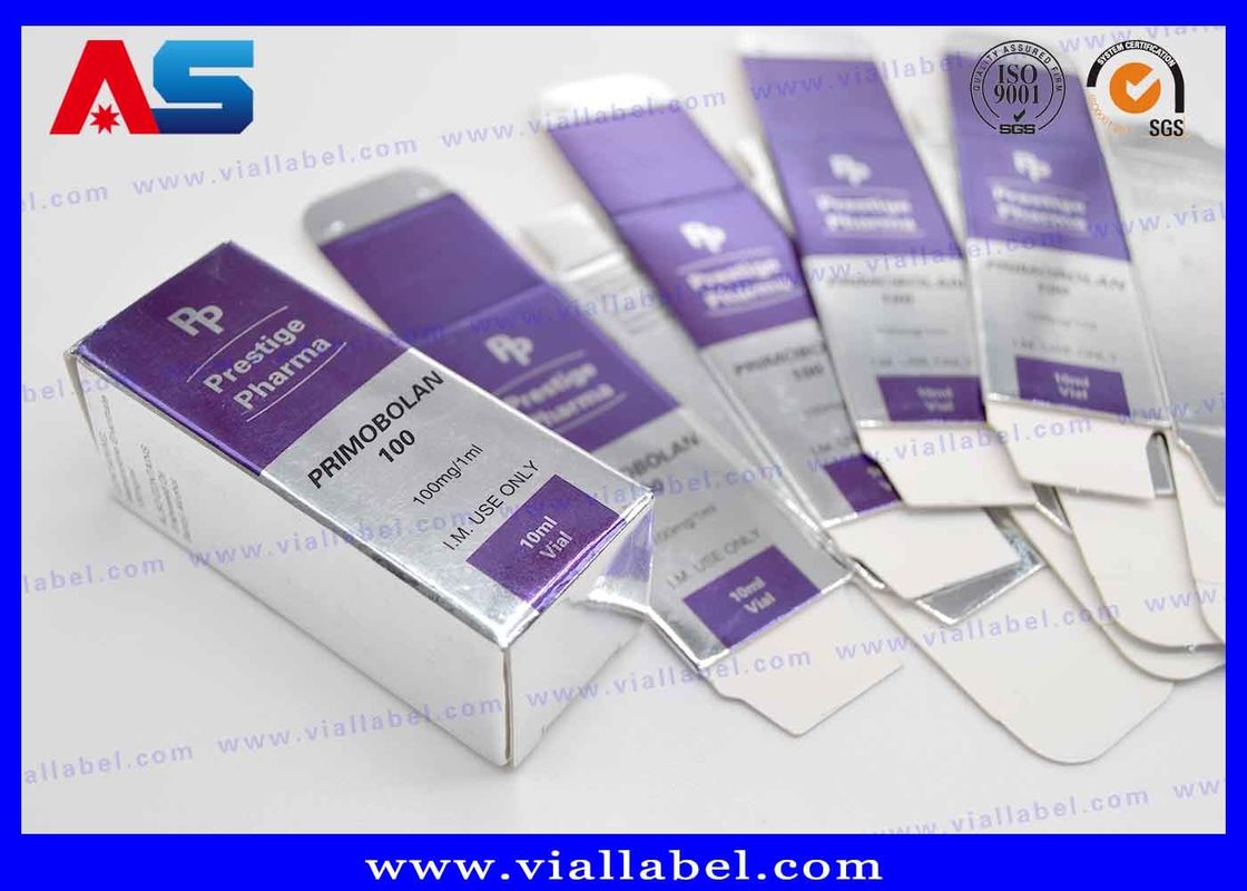 아나볼릭 과학 10ml 방울 상자 / 펩타이드 의약품 포장 상자 유리 방울 주문 인쇄 상자