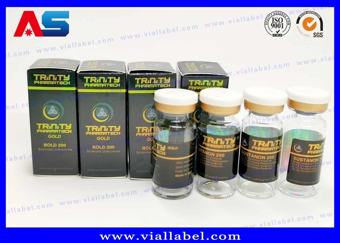 유리제 약병을 위한 10ml 주문 작은 유리병 상표를 인쇄하는 CMYK