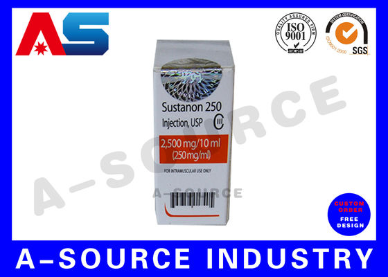 보관용 맞춤형 ISO 9001 제약 10ml 바이알 박스, 펩타이드 바이알용 일반 인쇄