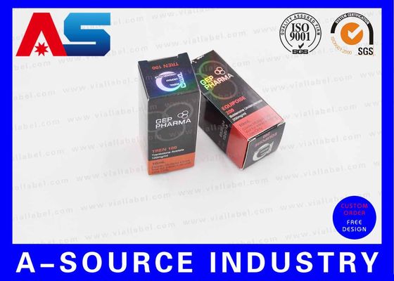 스테로이드 실험실 Gen Pharma를 위한 작은 수송용 포장 상자 판지 10ml 작은 유리병 상자 홀로그램