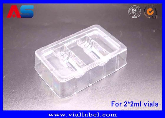 2ml 병 블리스터 트레이 peptides / Hcg 패키지 블리스터용 50um 두께 투명 트레이