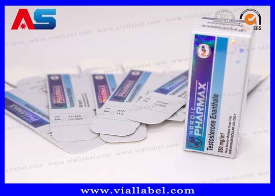 스테로이드 실험실 Gen Pharma를 위한 작은 수송용 포장 상자 판지 10ml 작은 유리병 상자 홀로그램
