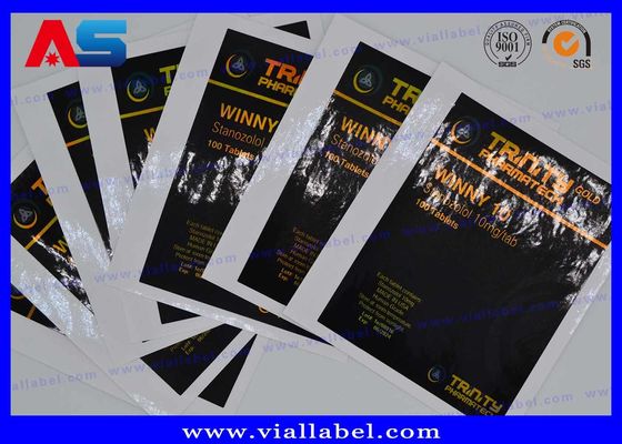 레이저 홀로그램 처방 CMYK 알약 병 라벨 스티커 (병/봉투용)