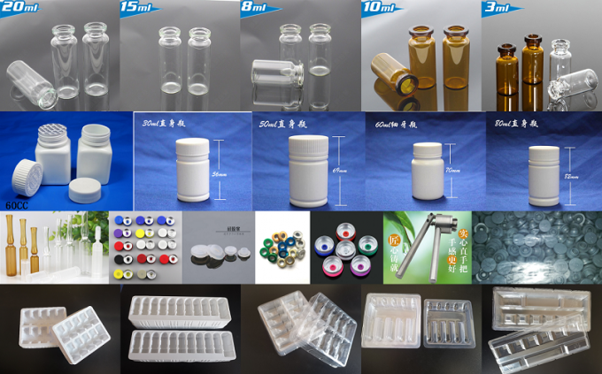 PVC 투명한 기포 트레이를 주식 9로 포장하는 의학 2 밀리람베르트 병